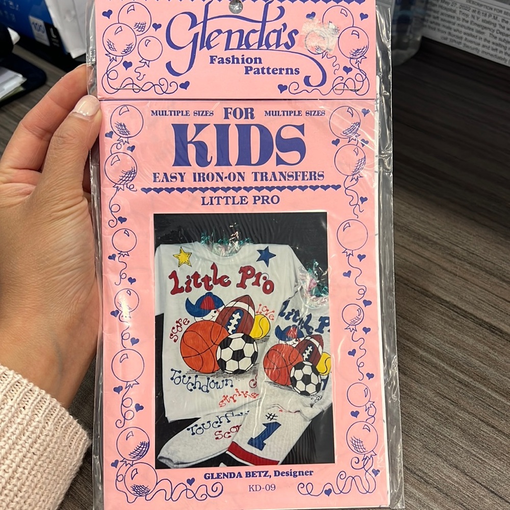 Vintage iron on transfers